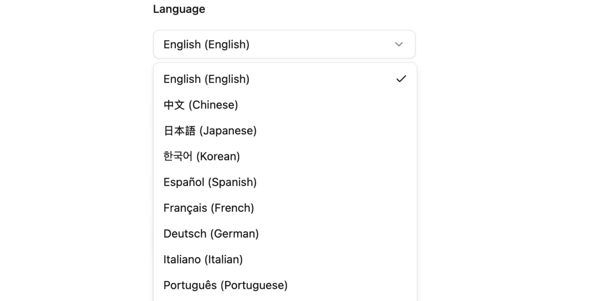 Choisir l’anglais pour la traduction du manga