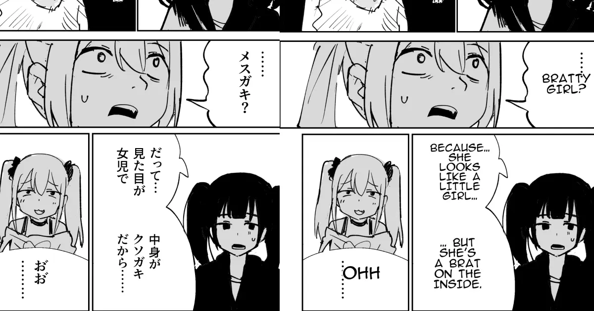 Traduction manga en anglais haute résolution